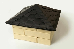 Колпак на столб забора полимерпесчаный 450х450 на 1,5 кирпича