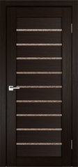 Межкомнатная дверь X-2 / Цвет тон Венге / Остекление "Гранит бронза" / Двери Верда