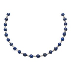 Чокер из натурального Лазурита, silver