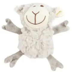 AROMADOG игрушка для собак Овечка кругляш 14 см с пищалкой, серый