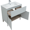 Aquanet 277552 Тумба Алвита new 80 напольная 1 ящ., 2 дв. цв.серый (277552)
