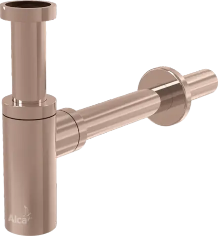 Alcaplast A400-RG-P Сифон для умывальника DN32 DESIGN, RED GOLD-глянец