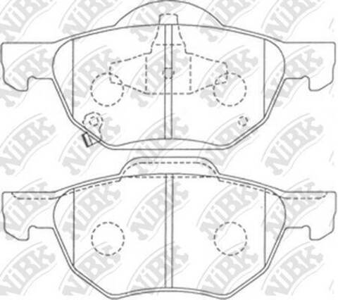 Колодки NiBK PN8125