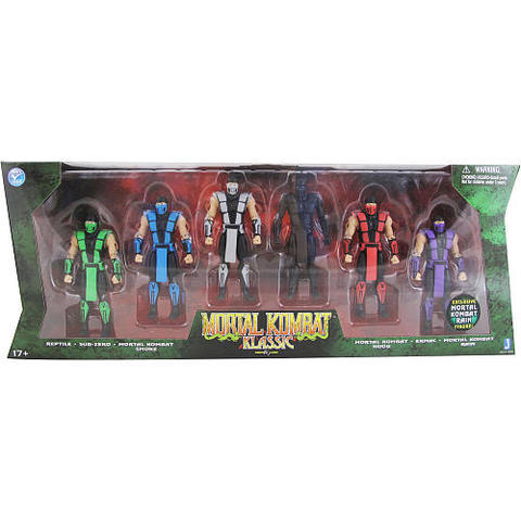 Mortal Kombat Klassic Ninja 4 Inch Action Figure 6 Pack