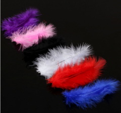 Маленькие перья марабу  (10 шт.) 4=8 см  (выбрать цвет)