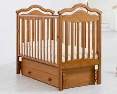 Кровать детская К-2005-1м "Анжелика" маятник универсальный (орех)