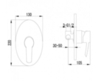 Lemark Atlantiss LM3223C Смеситель для душа Хром