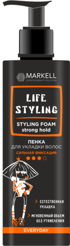 MARKELL Life Styling Пенка для укладки волос суперсильная фиксация 195мл