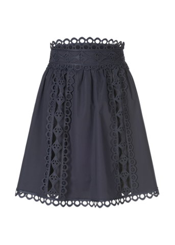 RIANI Юбка декорированная кружевом