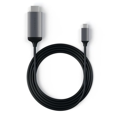 Провод  Satechi USB-C to HDMI 4K  1,8м, серый космос