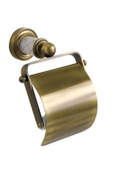 Boheme Murano 10901-W-BR Держатель для туалетной бумаги с крышкой, цвет: бронза фото