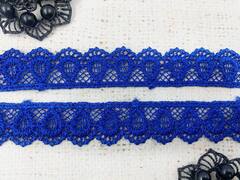 Кружево плетеное, ш. 2-2,2 см, василёк