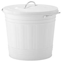 Мусорное ведро IKEA KNODD (КНОДД), Белый, 16 л