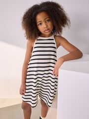 Комбинезон летний для девочки Next AG5-753, Черный, Белый