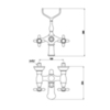 Смеситель для ванны с душем Timo Ritz 0144Y silver cross