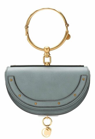 Сумка Chloé Nile Minaudiere голубой