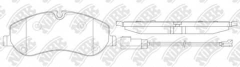 Колодки NiBK PN0667W