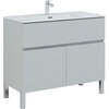 Aquanet 277556 Тумба Алвита new 100 напольная 1 ящ., 2 дв.цв.серый (277556)
