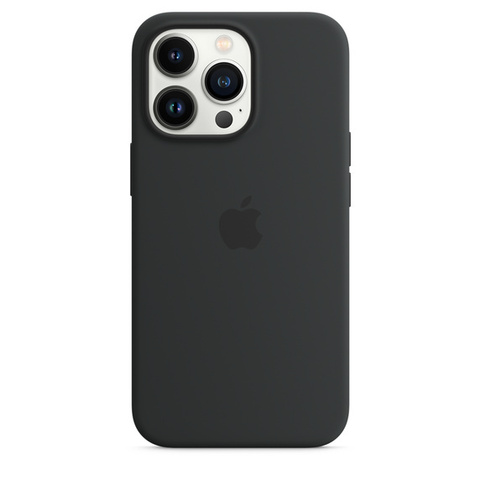 iPhone 13 Pro Silicone Case with MagSafe Midnight