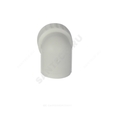 Угольник PP-R комбинированный под ключ белый Дн 40х1 1/4" ВР RTP (РосТурПласт) 31114