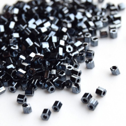 Бисер Тохо Hexagon 11/0 0081 гематит