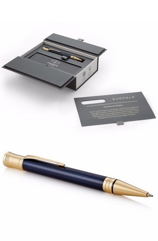 Ручка шариковая Parker Duofold Prestige, K307 Blue Chevron GT (1931373)