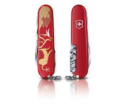 Нож складной Victorinox Huntsman Year of the Ox  LE 2021 (1.3714.E10)