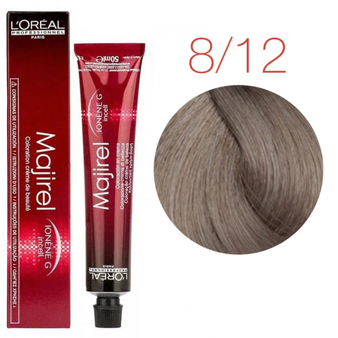 L'Oreal Professionnel Majirel 8.12 (Светлый блондин пепельно-перламутровый) - Краска для волос