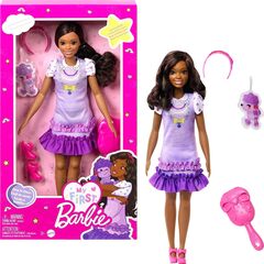 Кукла Barbie серия "Моя первая Барби" мягкое подвижное тело, с пуделем и аксессуарами