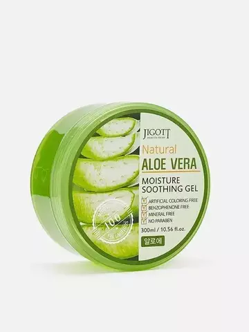 Jigott Natural Aloe Vera Moisture Soothing Gel Гель для тела с экстрактом алоэ