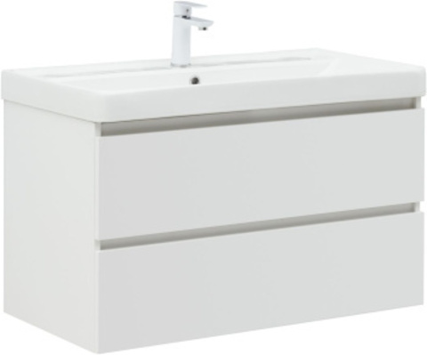 Aquanet 316683 Компл.1 - Тумба Вега 90 2 ящ. цв.белый глянец (316683)