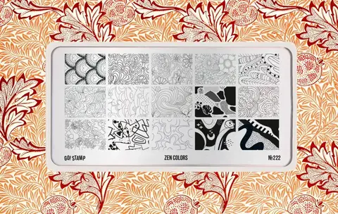 Пластина для стемпинга GO STAMP 222 Zen Colors
