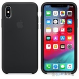 Apple Silicone Case iPhone XS Max Black (Чёрный)