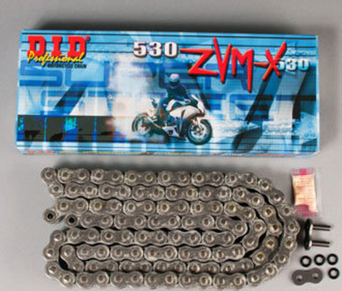 Приводная усиленная цепь DID 530 ZVMX-122(Black)