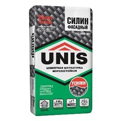 Штукатурка Фасадная цементная Юнис Силин Фасад 25кг поддон=48шт