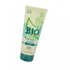Интимный массажный гель 2 в 1 HOT BIO на водной основе 200 мл.