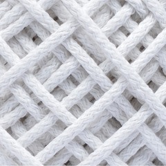Шнур для макраме круглый х/б, 6 мм, пр-во Беларусь, белый