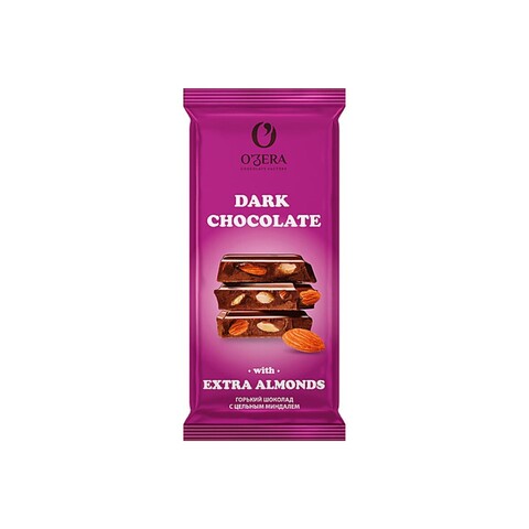 Шоколад OZera горький Dark & Extra Almond O