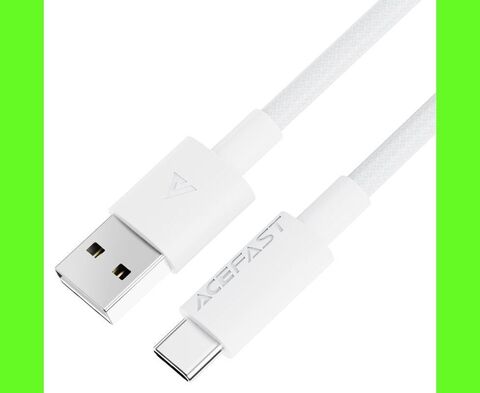 Кабель ACEFAST C18-04 USB-A To USB-C Braid Charging Data Cable, белый