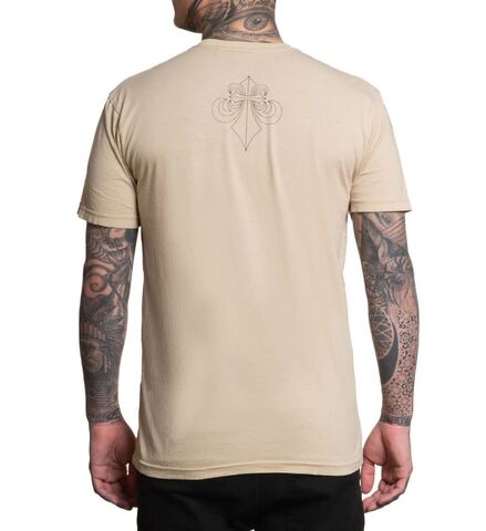 Affliction | Футболка мужская Black Night Tee Sand A27244SND сзади