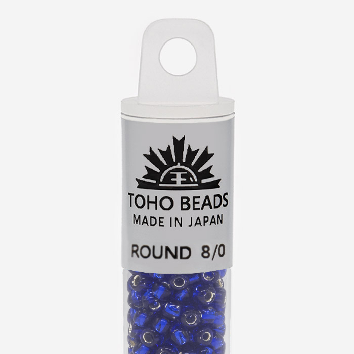 Японский бисер TOHO Round 8/0 (№28), с внутренним серебрением, прозрачный