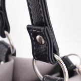 Сумка Саломея 185 мульти итальянский серо-черный