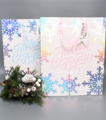 Пакет подарочный M вертикальный, НГ 