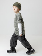 фуфайка  для мальчика  КР 302594/хаки 6206 Н016 к590