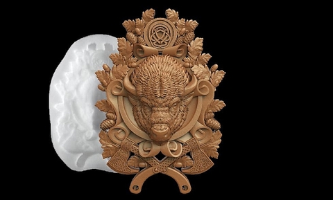 Силиконовый молд № 0702 Бык