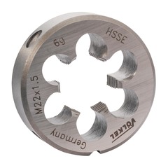 Плашка М22х1,5 DINEN22568 HSSE 6g 55х16мм Volkel 56494