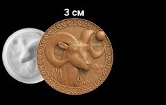 Силиконовый молд Знак зодиака Козерог 3 см