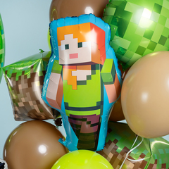 Сет гелиевых шариков Пиксели