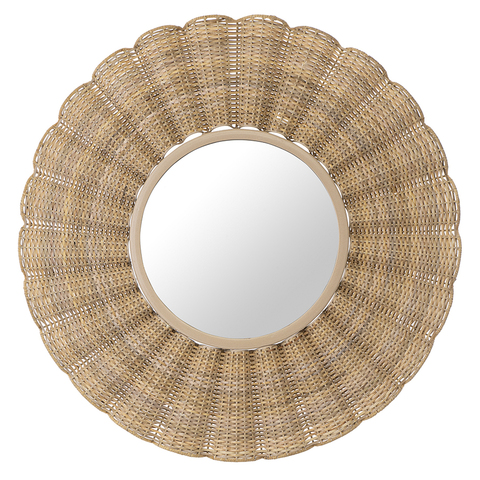 Зеркало настенное Bergenson Bjorn Lia, 61 см, бежевое