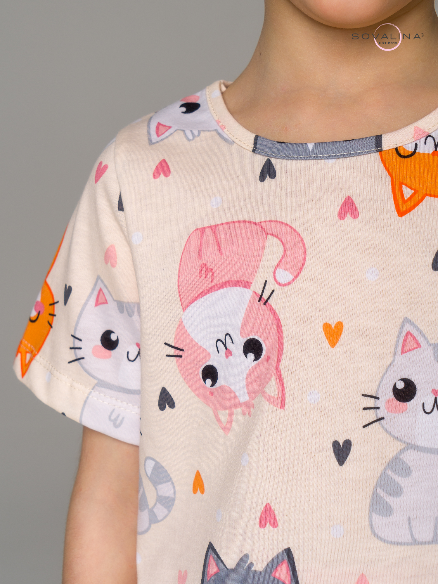 Костюм Лето солнечные котики-пудра